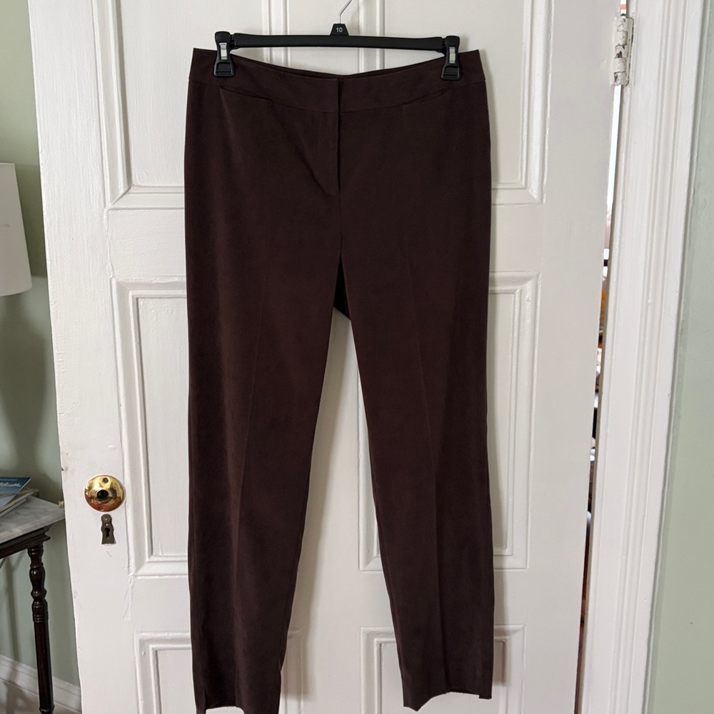 J. Mclaughlin | High Waisted Faux Suede Slim Pant
